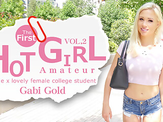 Hot Girl Amateur Blonde X Lovely Female College Student Gabi Gold Vol2 - Gabi Gold - Kin8tengoku